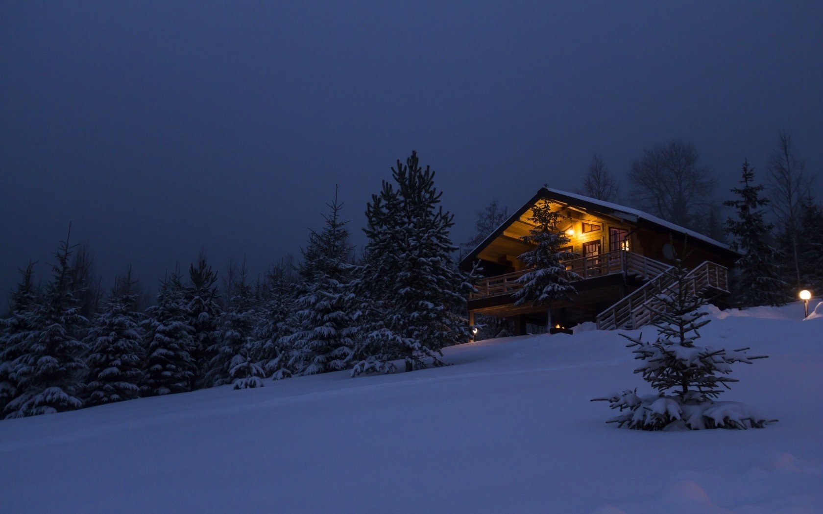 maison dans la forêt maison forêt neige hiver