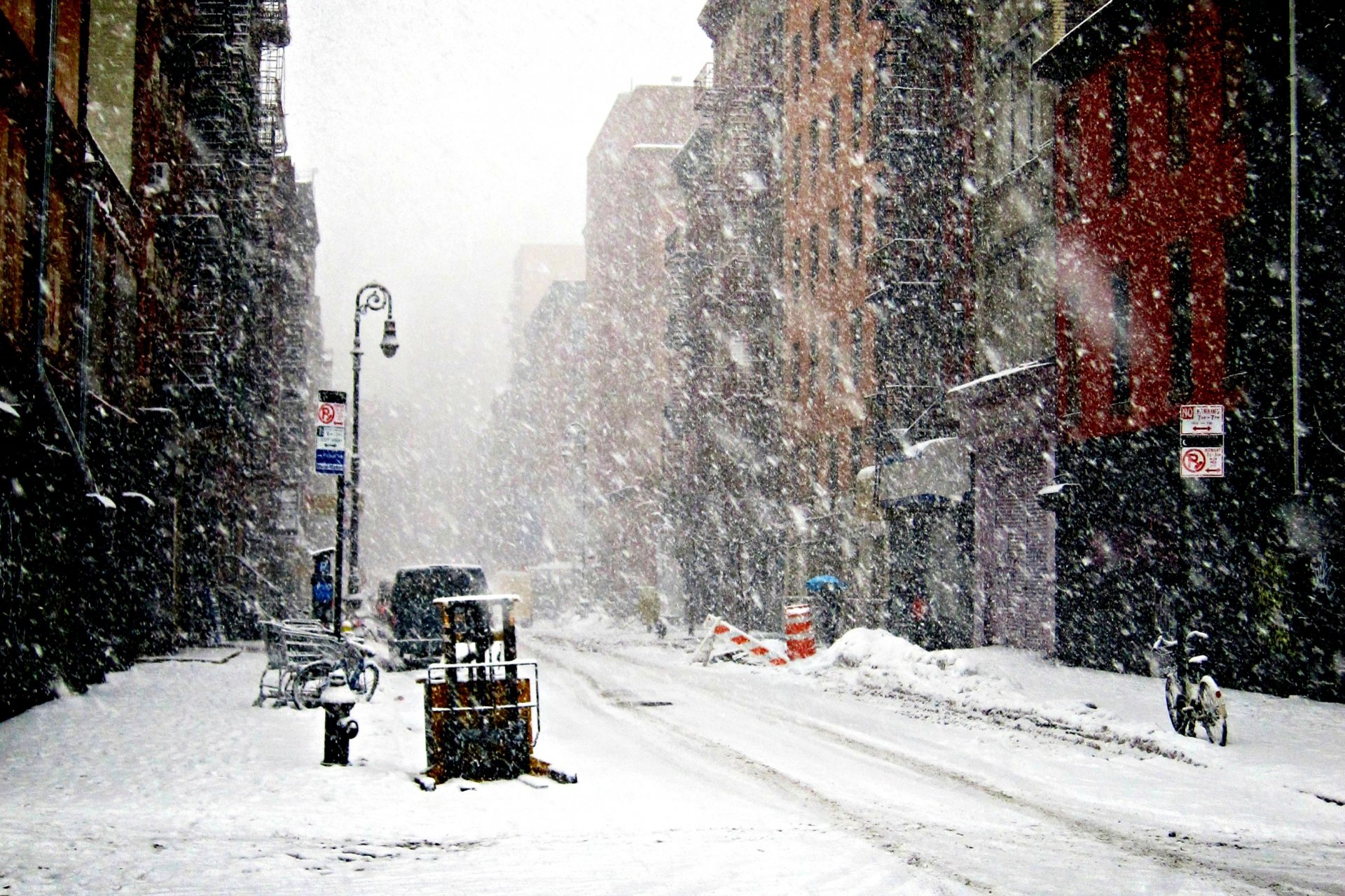 śnieg zima nowy jork opady śniegu nowy jork zima nowy jork pod śniegiem