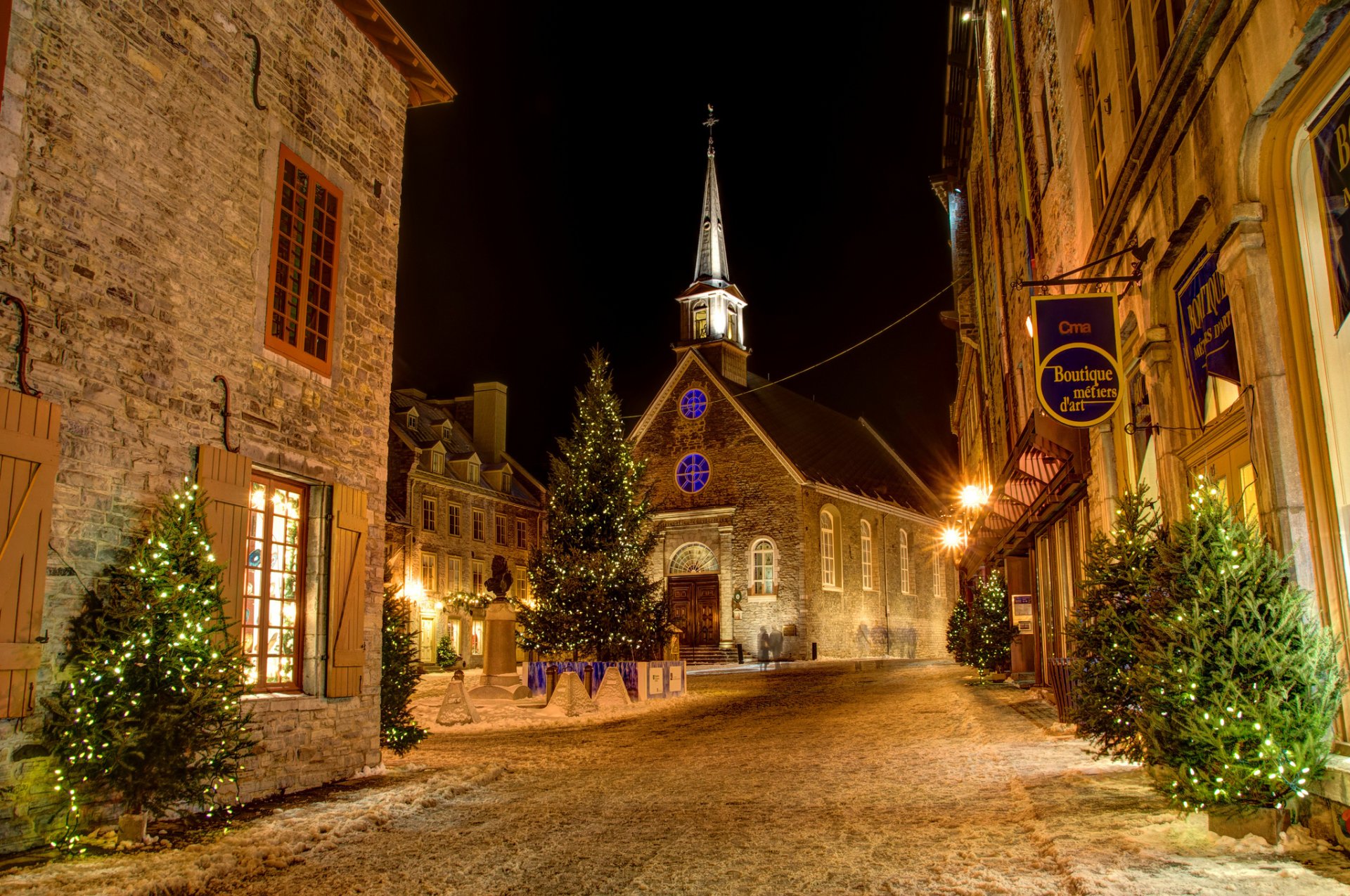 canada kvibek night christmas tree novogdnie garland christma