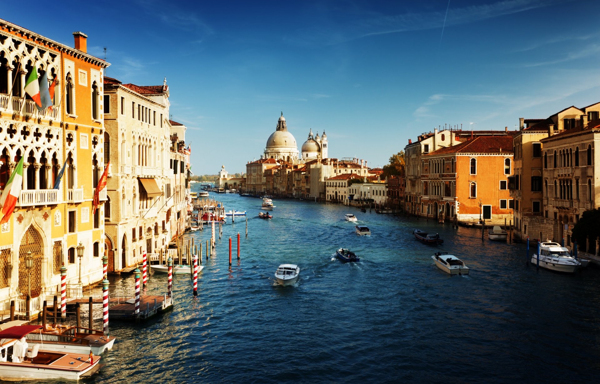 venise italie grand canal canal grande maisons canal gondoles bateaux architecture