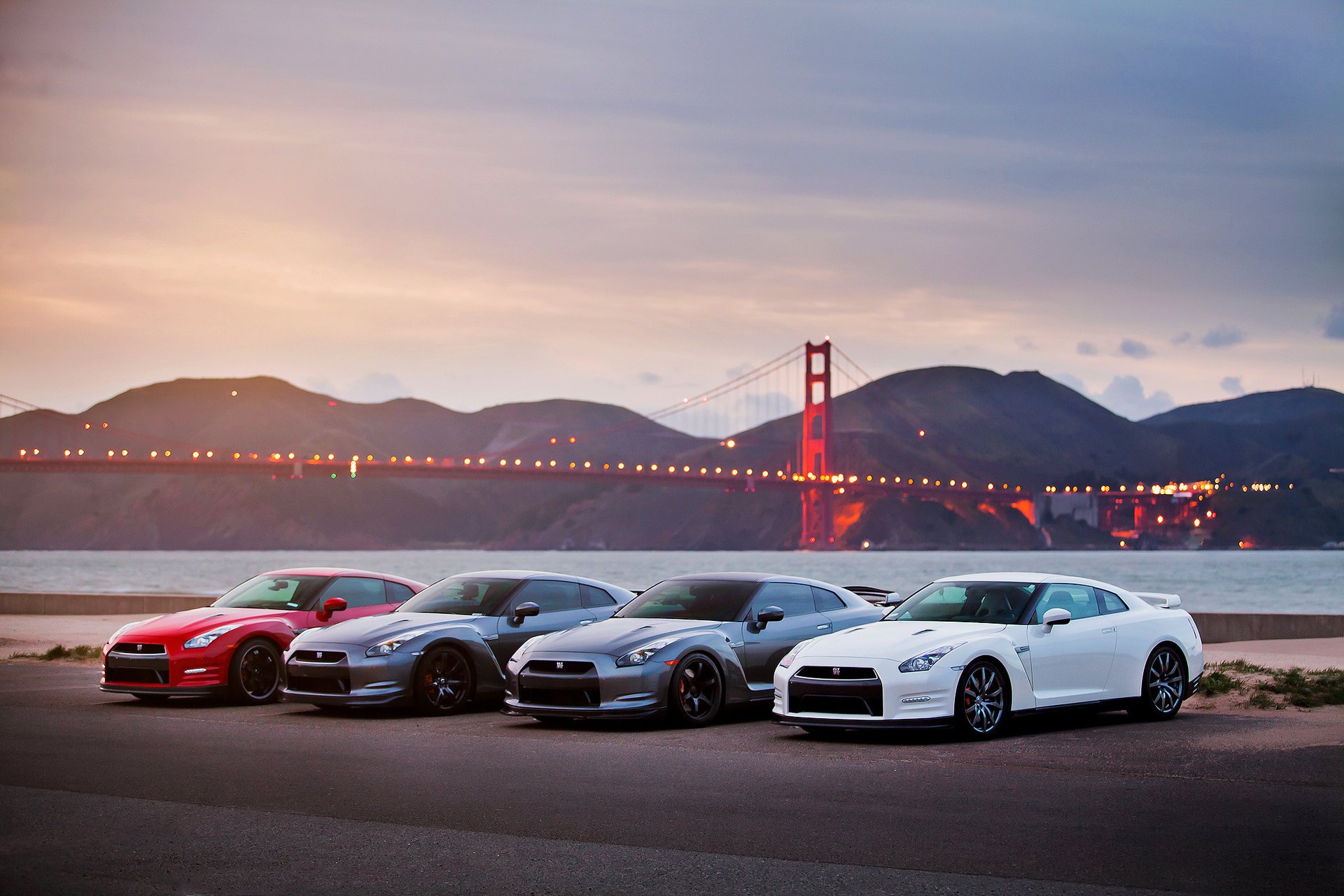 r35 golden gate r35 gtr nissan gtr nissan evening bridge