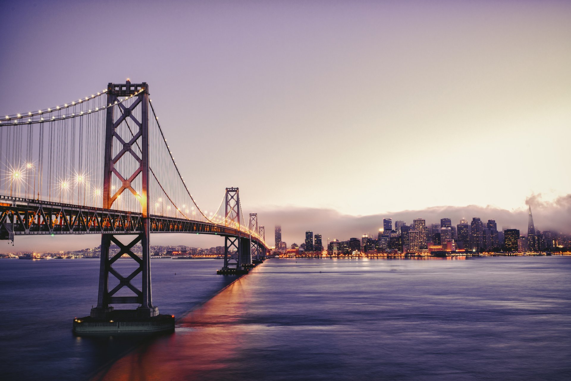 ville san francisco californie états-unis pont de san francisco à oakland bay bridge arthur chang rhotography nikon d800e