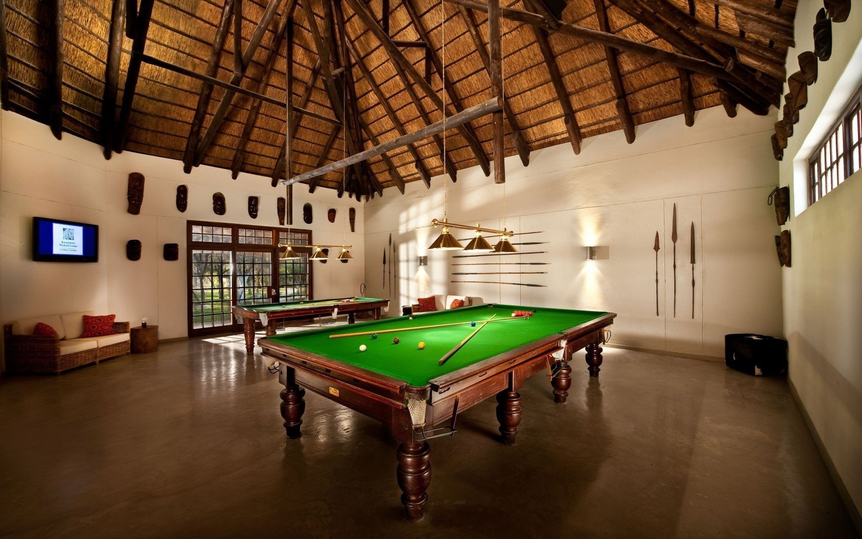 salle de billard style intérieur billard