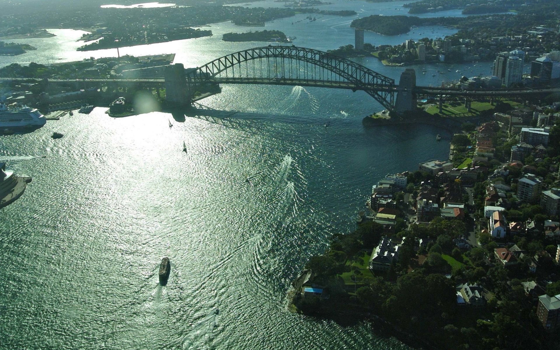 stadt sydney australien sydney harbour bridge hafenbrücke brücke wassergebiet