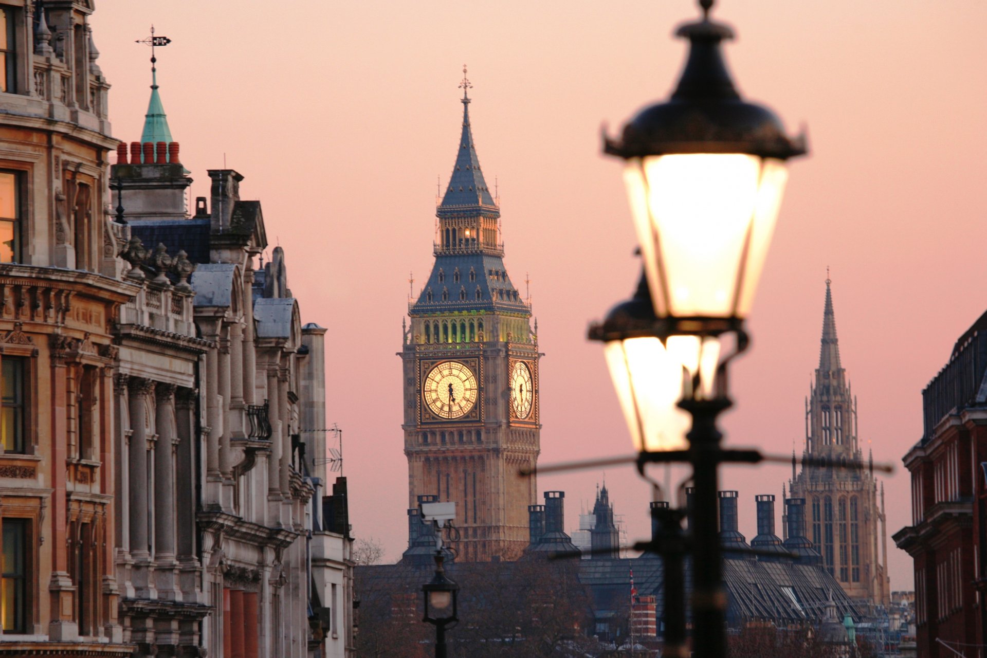 londres big ben big ben inglaterra reino unido ciudad tarde puesta de sol linternas luz iluminación edificios arquitectura