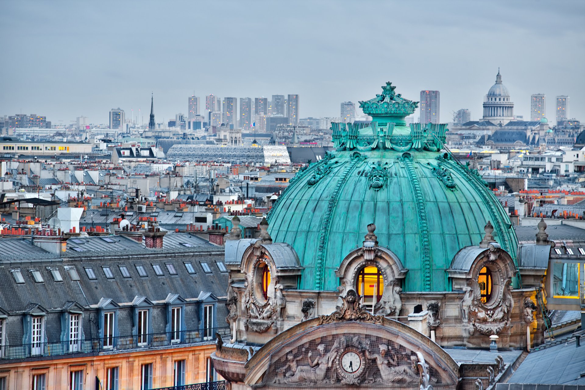 parís isla de francia francia opéra garnier isla de francia gran ópera cúpula palacio edificios casas techos arquitectura