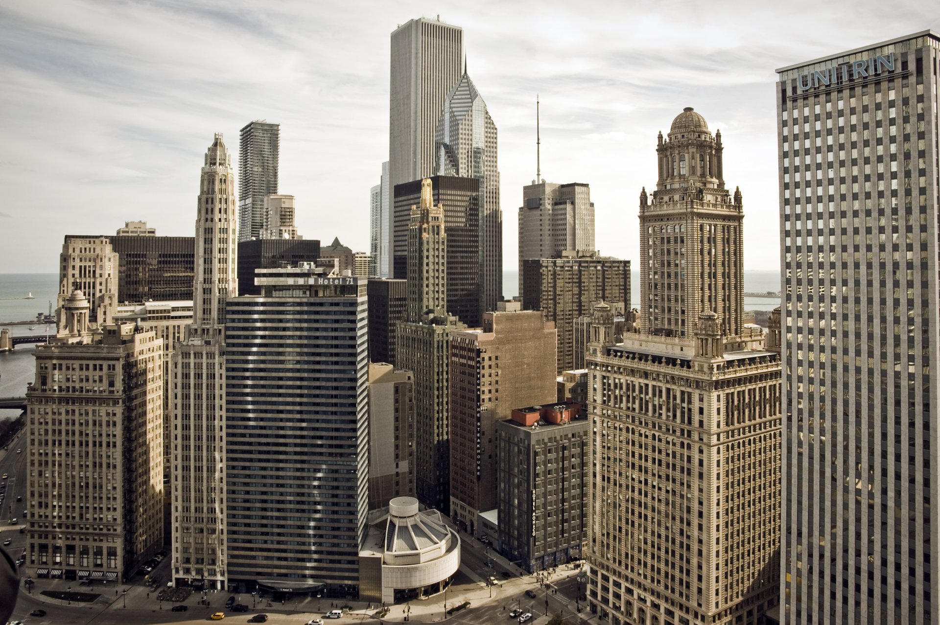 chicago illinois stati uniti città grattacieli edifici