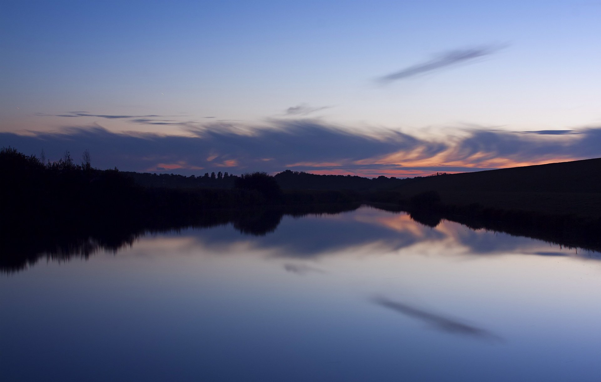 the evening the sky sunset forest cloud