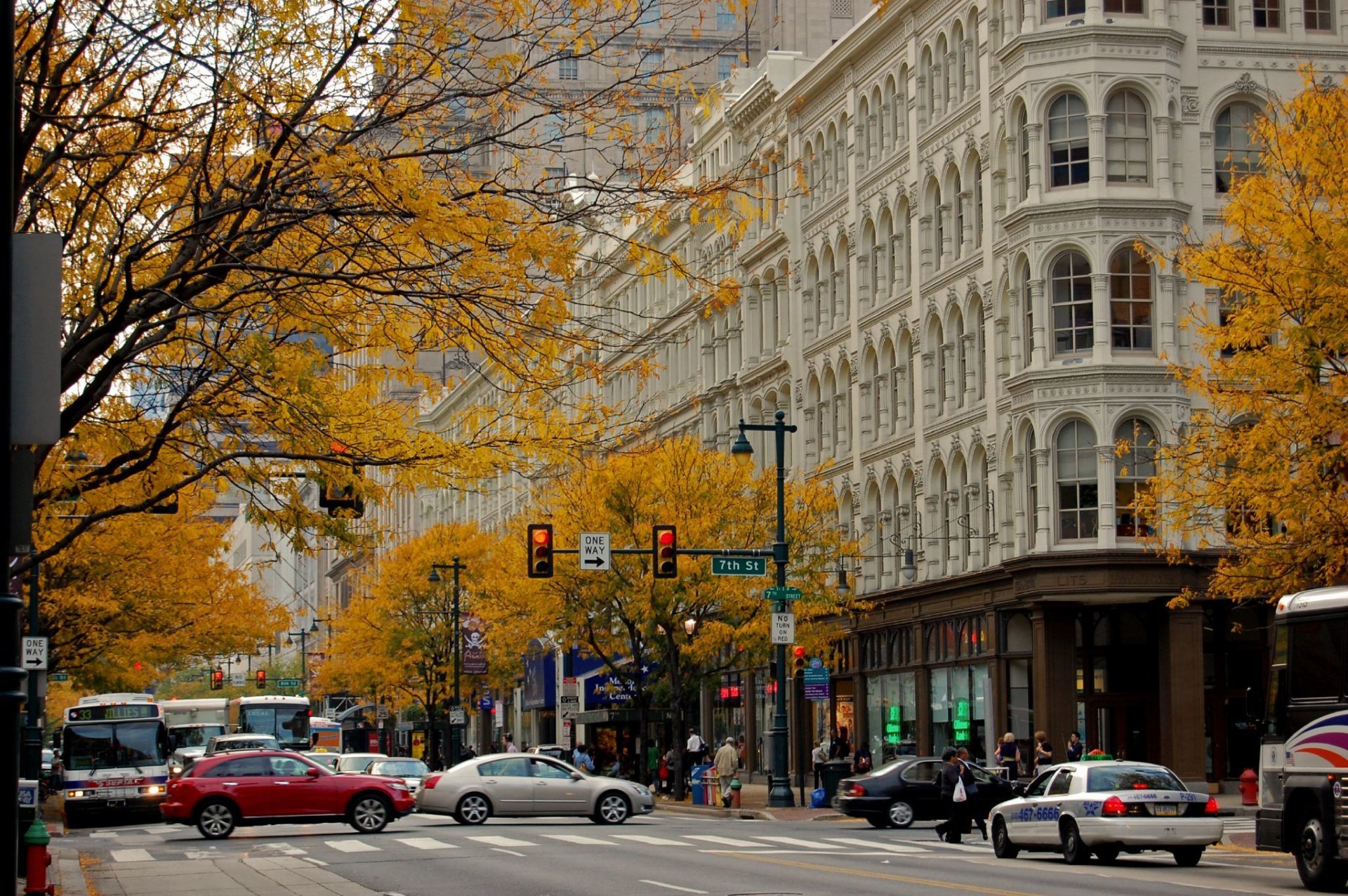 chicago gratte-ciel ville rue automne mouvement