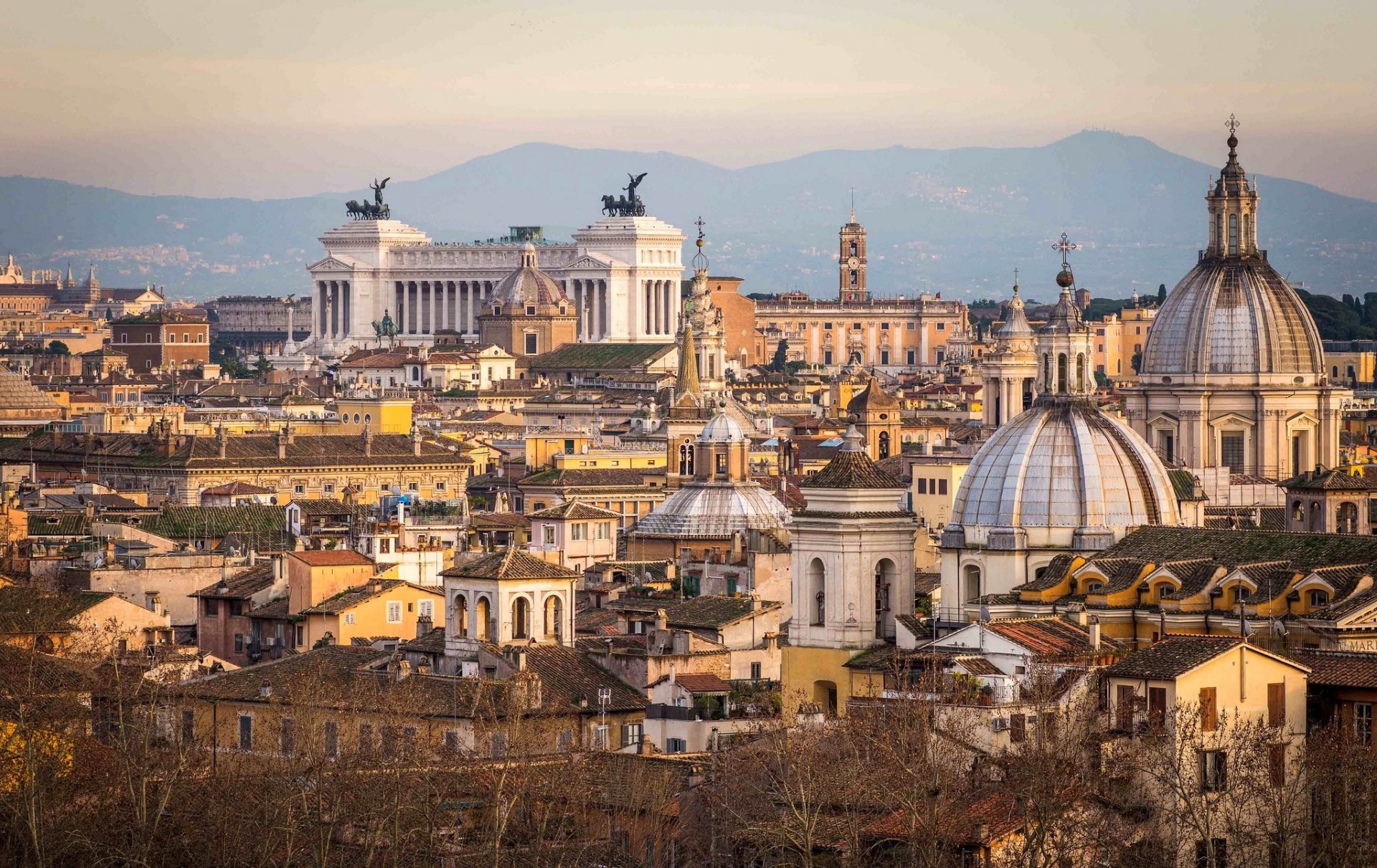 roma italia ciudad panorama casas edificios arquitectura