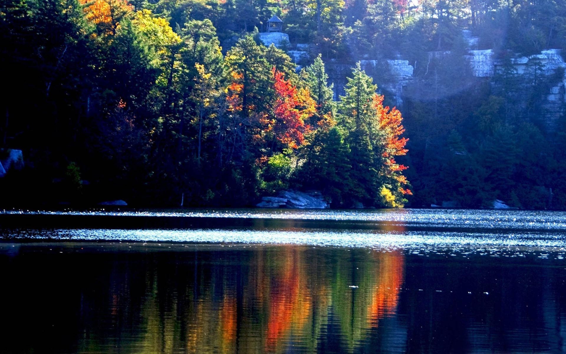 otoño bosque lagos