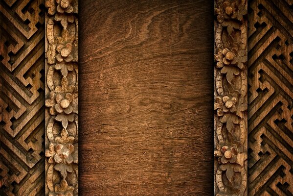 Hermosos patrones de talla de madera