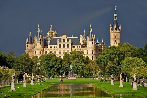 Schwerin Castle in Germany