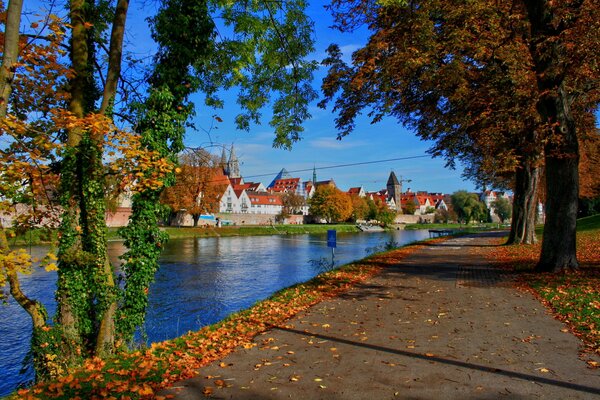 Ville de Neu-Ulm Allemagne bavaroise