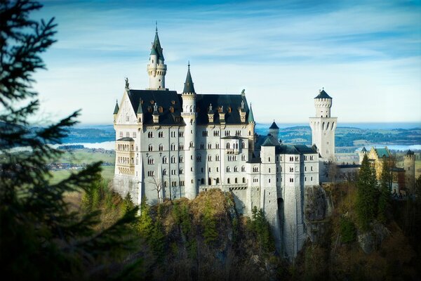 Schloss Neuschwanstein im Südwesten Bayerns