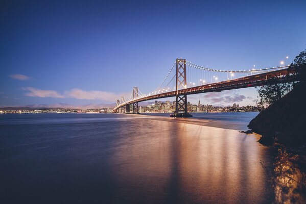 Мост через реку сан Франциско