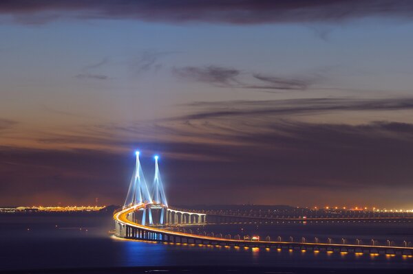 Pont de nuit en Corée du Sud