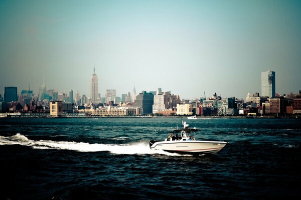 New York boats on the water