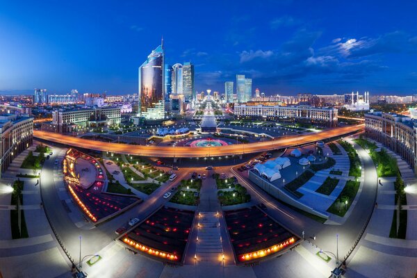 Panorama di Astana in Kazakistan