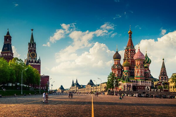 Red Square on a clear day