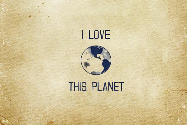 Poster Ich liebe diesen Planeten