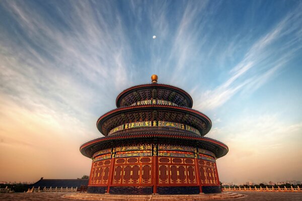 Templo del cielo en Beijing al amanecer