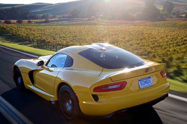 Dodge carrera con el viento