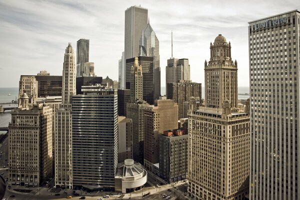 Città di Chicago bellissimi edifici