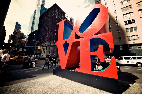 L amour vit dans les rues de New York