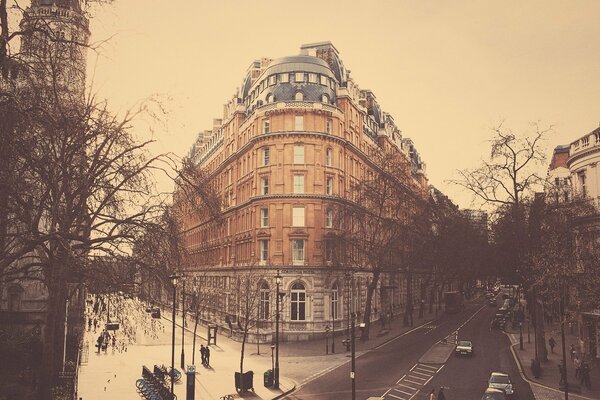 Ein altes Hotel. London. Winter