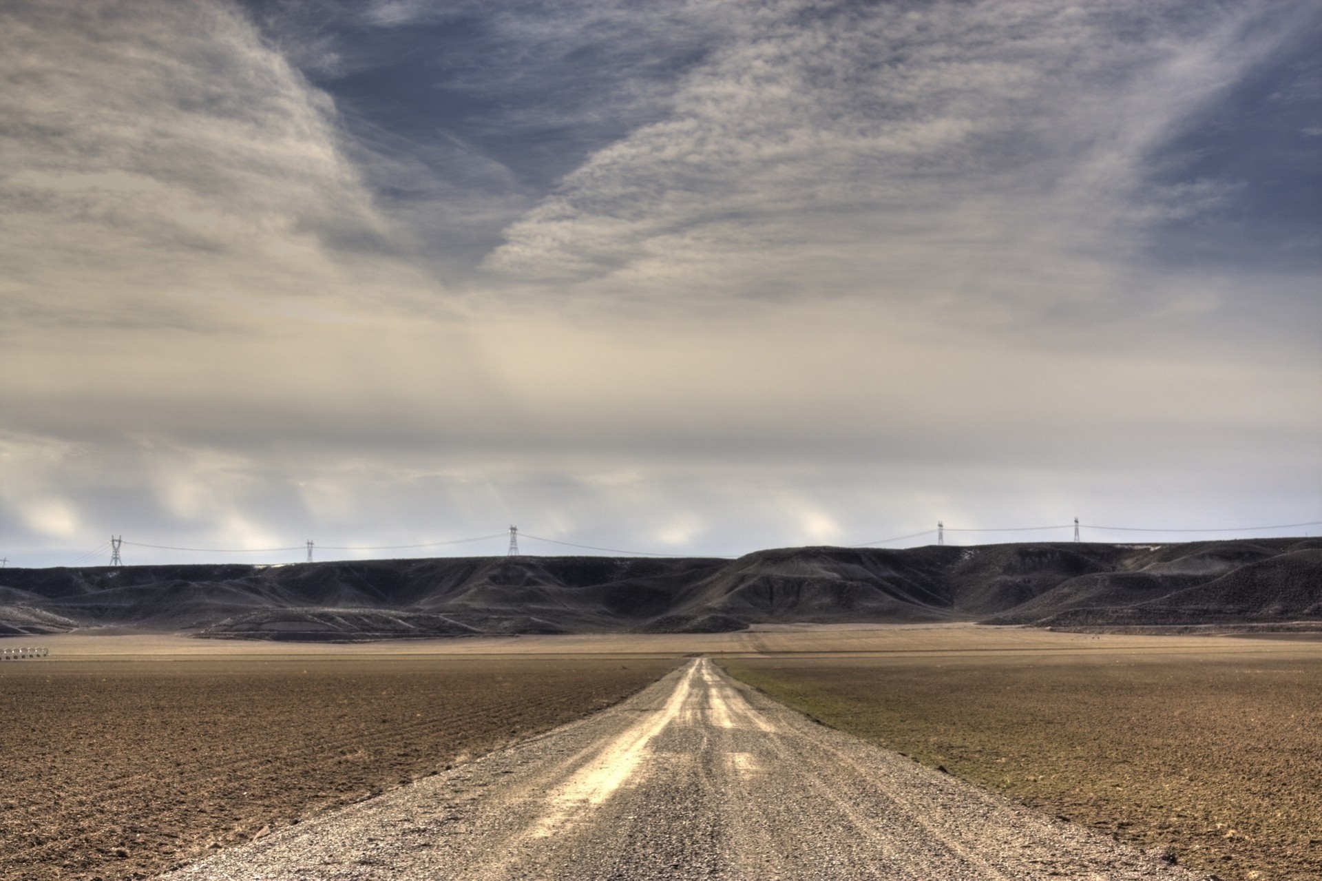 cielo nubes camino