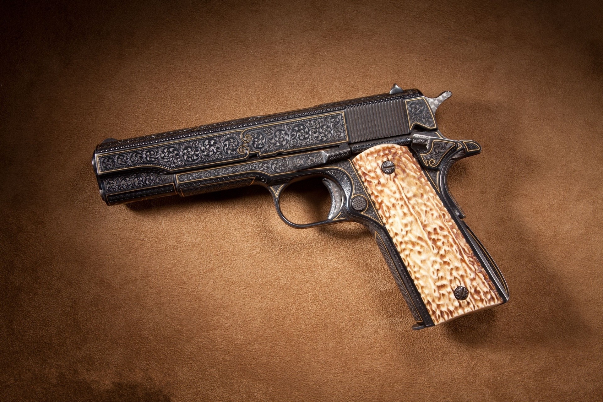 инкрустация линия жеребенок золото m1911a1