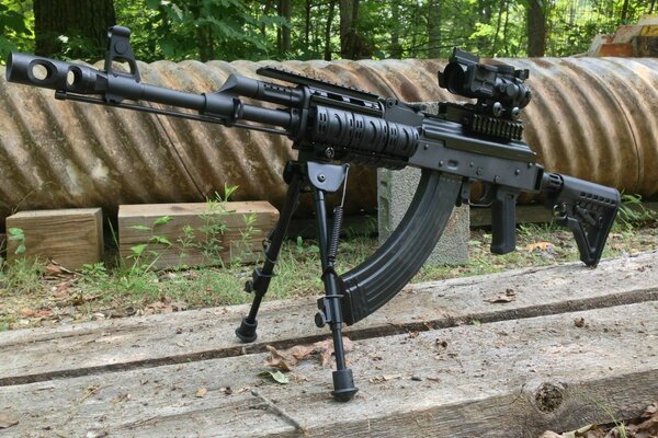 El legendario arma rusa-la ametralladora Kalashnikov