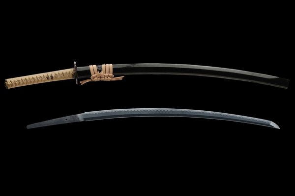 Samurai sword on a dark background