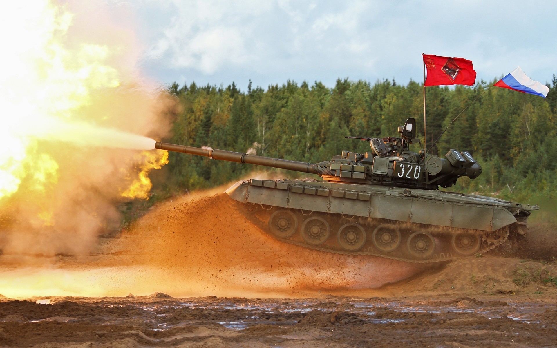 russia mbt shot t-80 bv tank