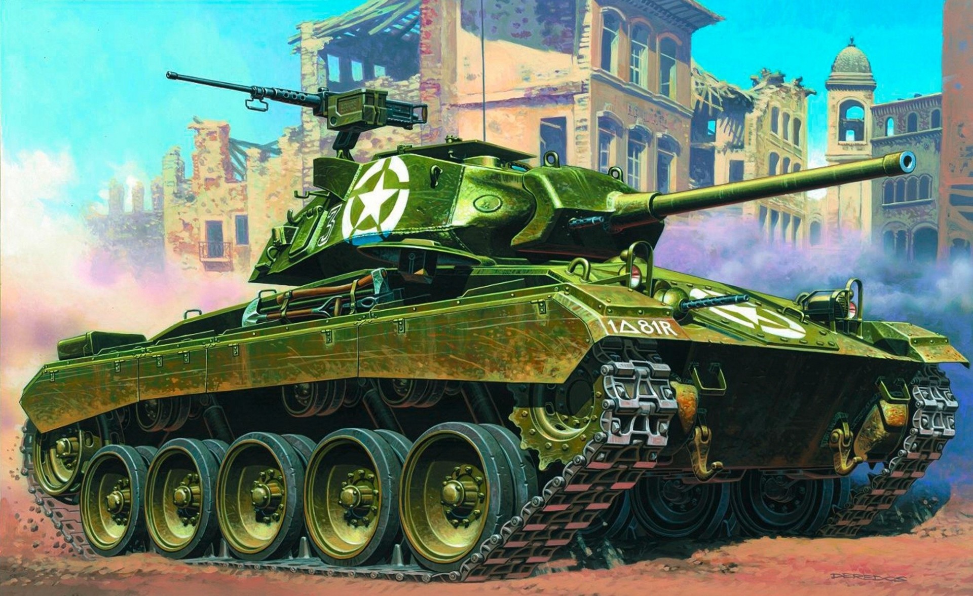 ww2 ligero tanque m24 chaffee americano