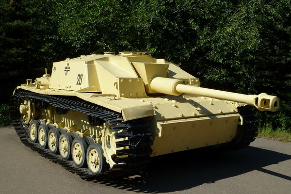German tank exhibit in the museum