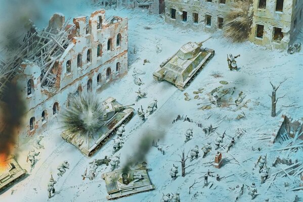 Military offensive in the winter city