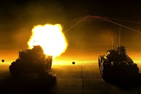 Zrzut ekranu z gry z czołgami