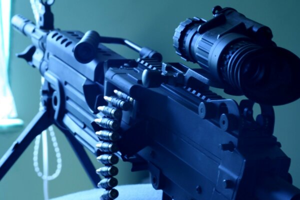 Photo of a weapon with an optical sight