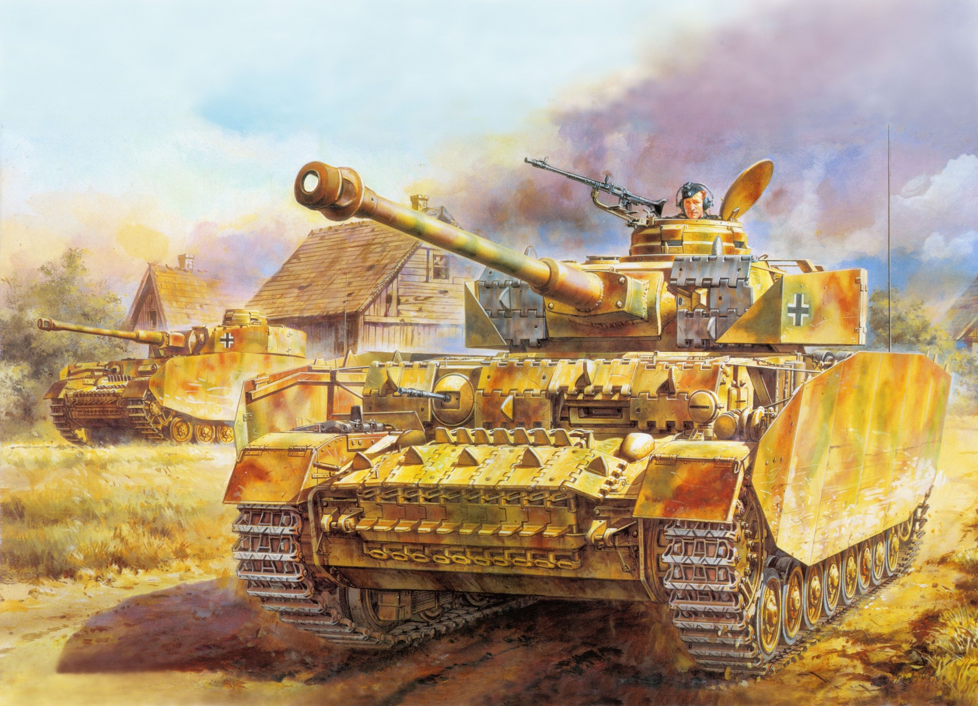 art pz.kpfw.iv zbiornik rysunek