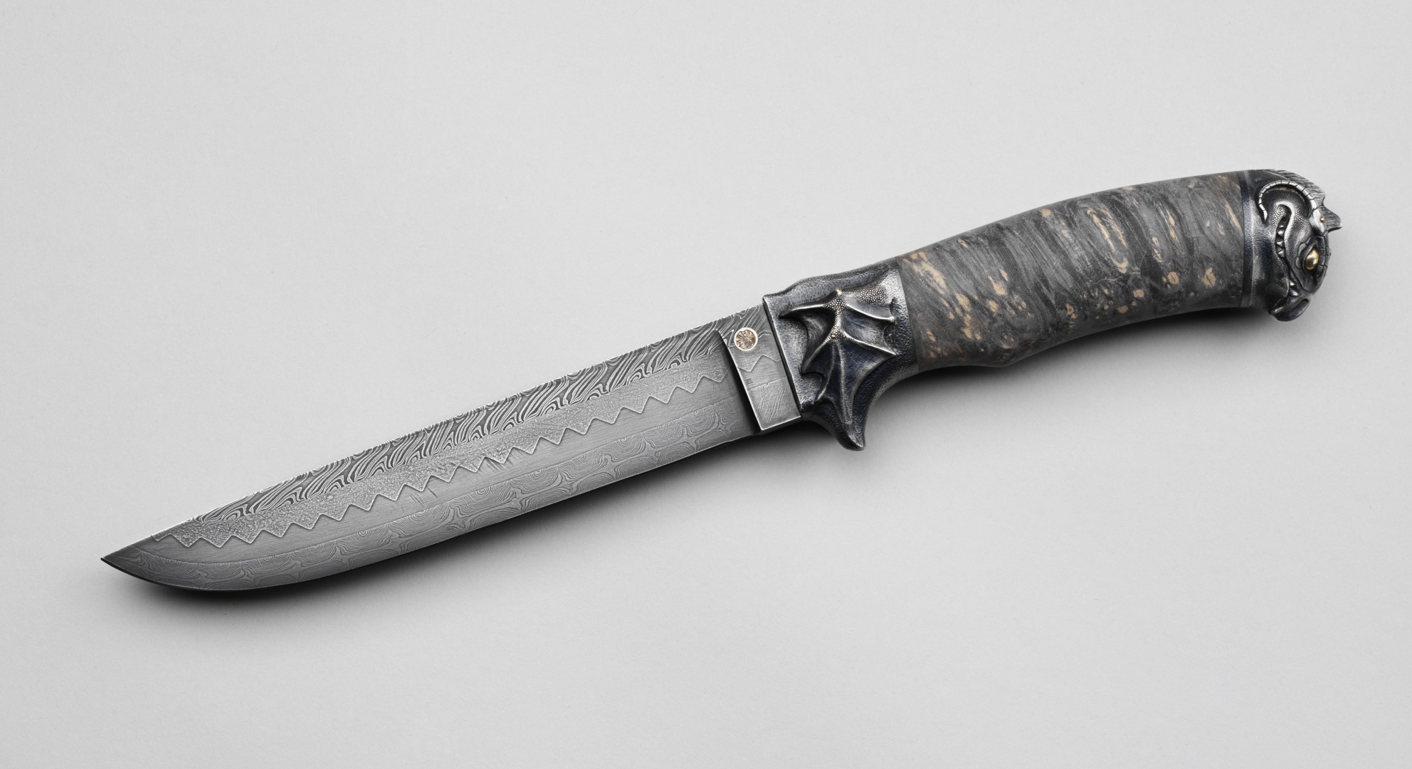 acero de damasco arma cuchillo patrón