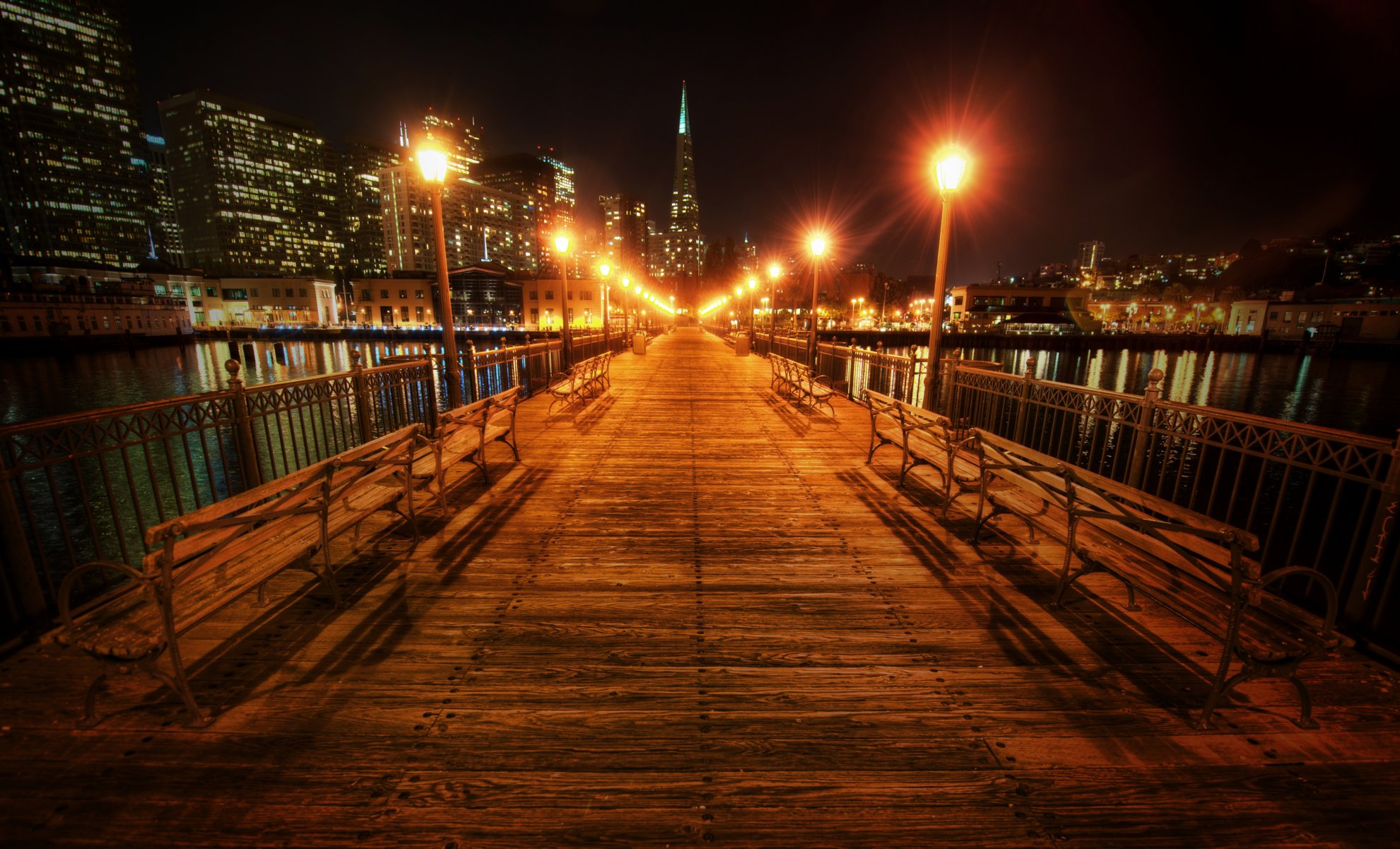 san francisco californie états-unis nuit lumières