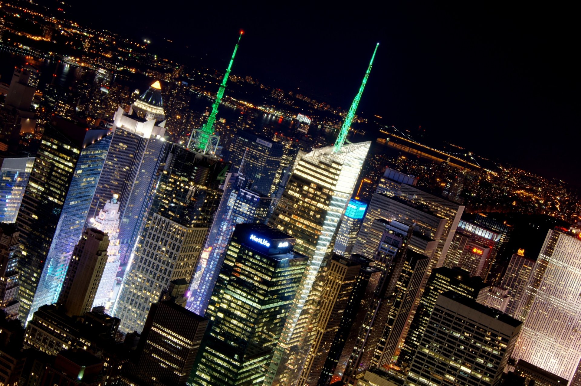 nueva york ciudad nueva york estados unidos noche luz ventanas