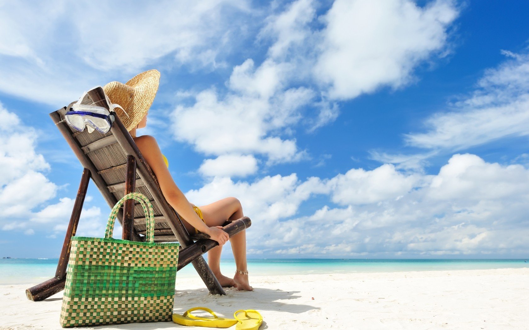 mädchen strand liegestuhl sand meer