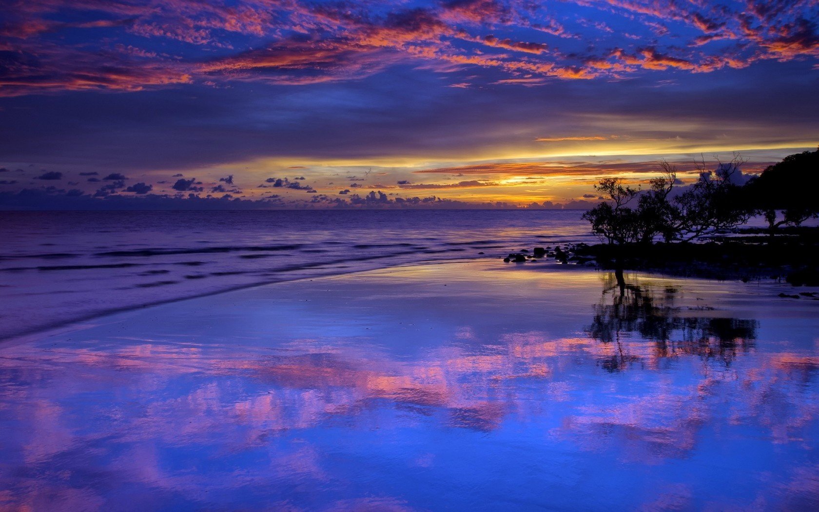 meer sonnenuntergang landschaft