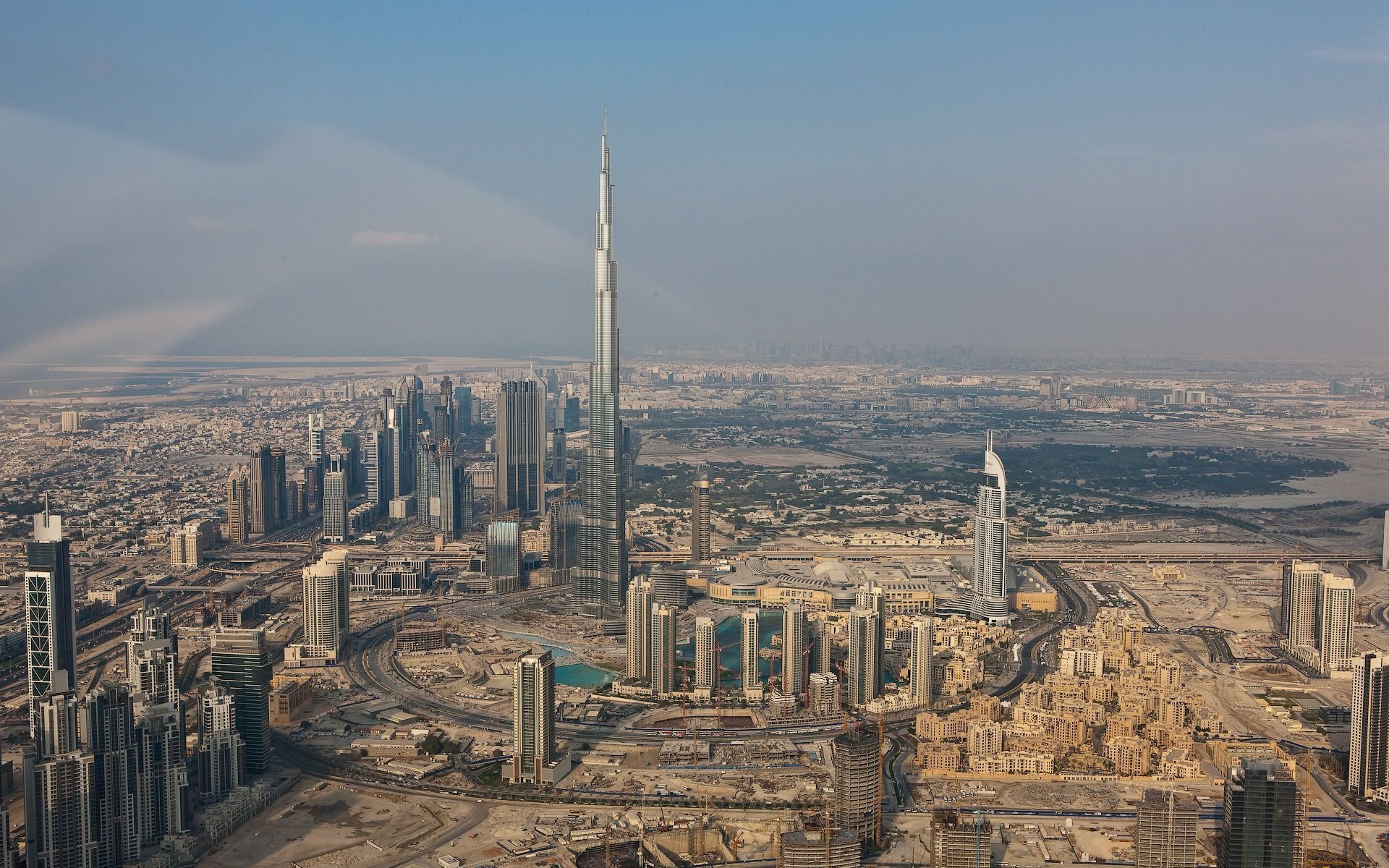 città dubai grattacieli costruzione