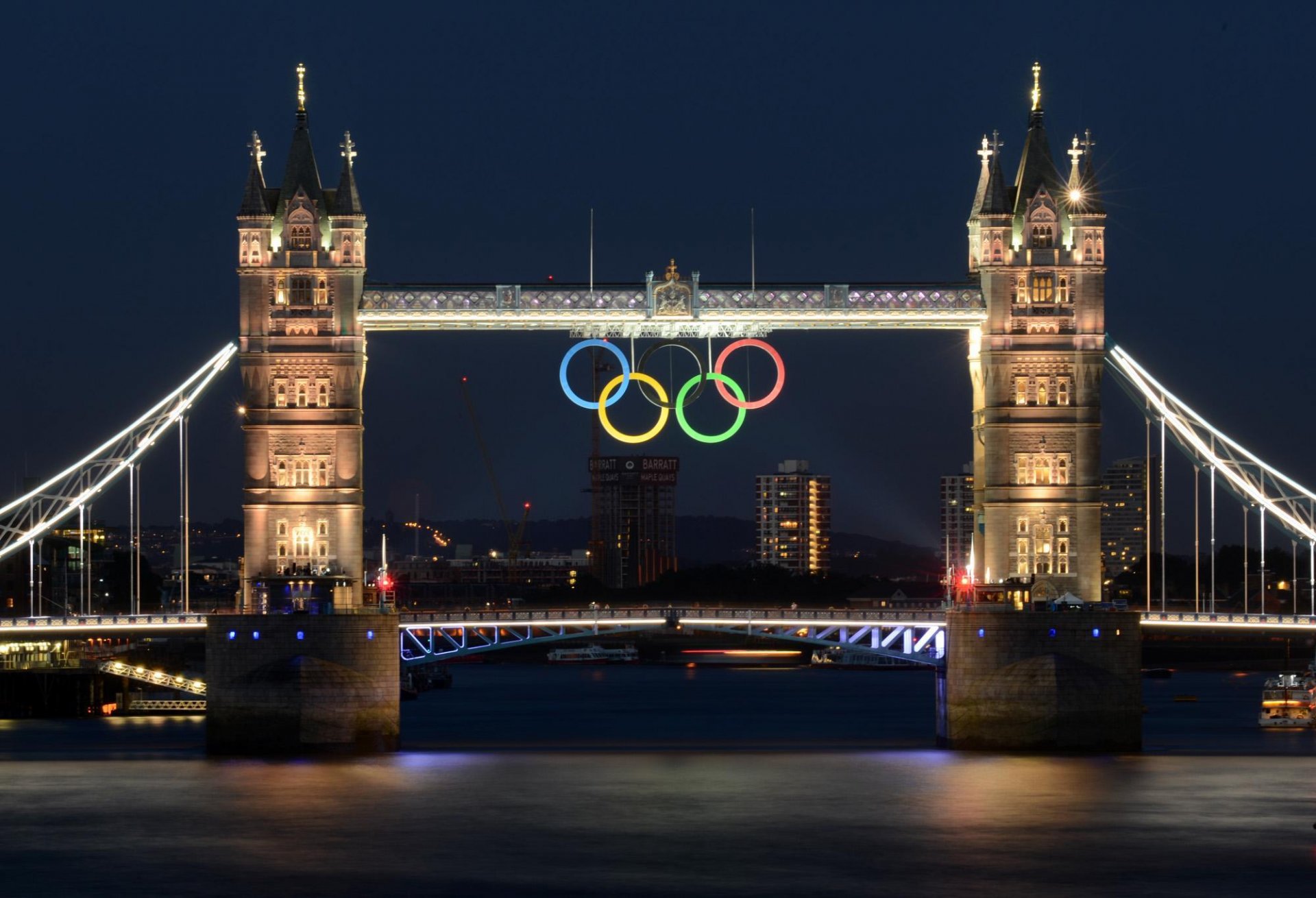 londyn rzeka tamiza tower bridge most 2012 olimpiada