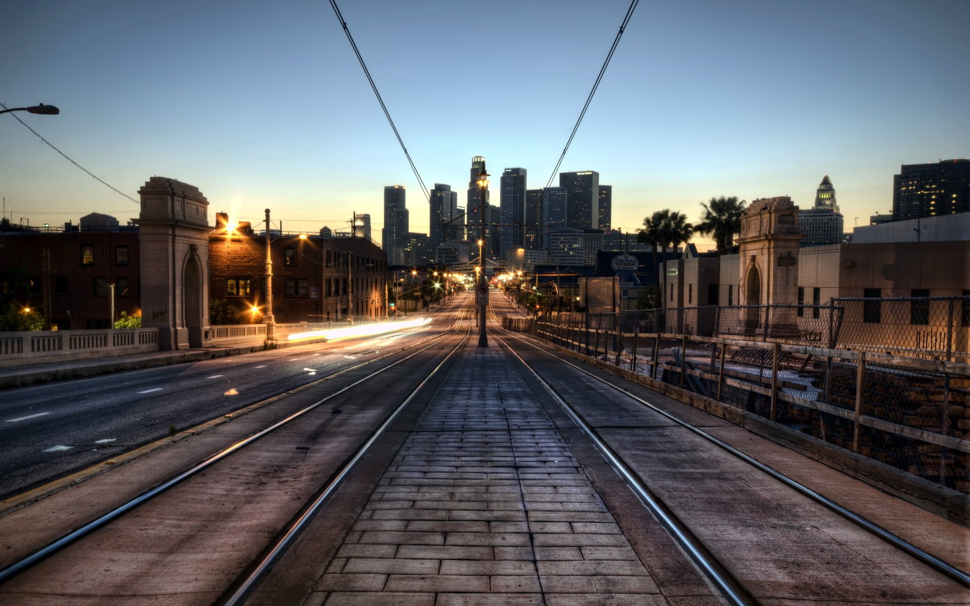 città tramonto stati uniti los angeles