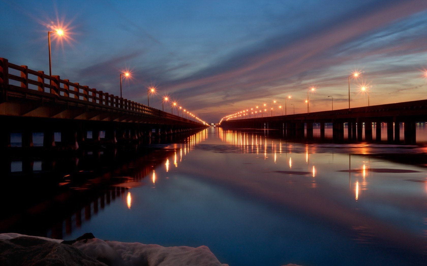 pont rivière ville